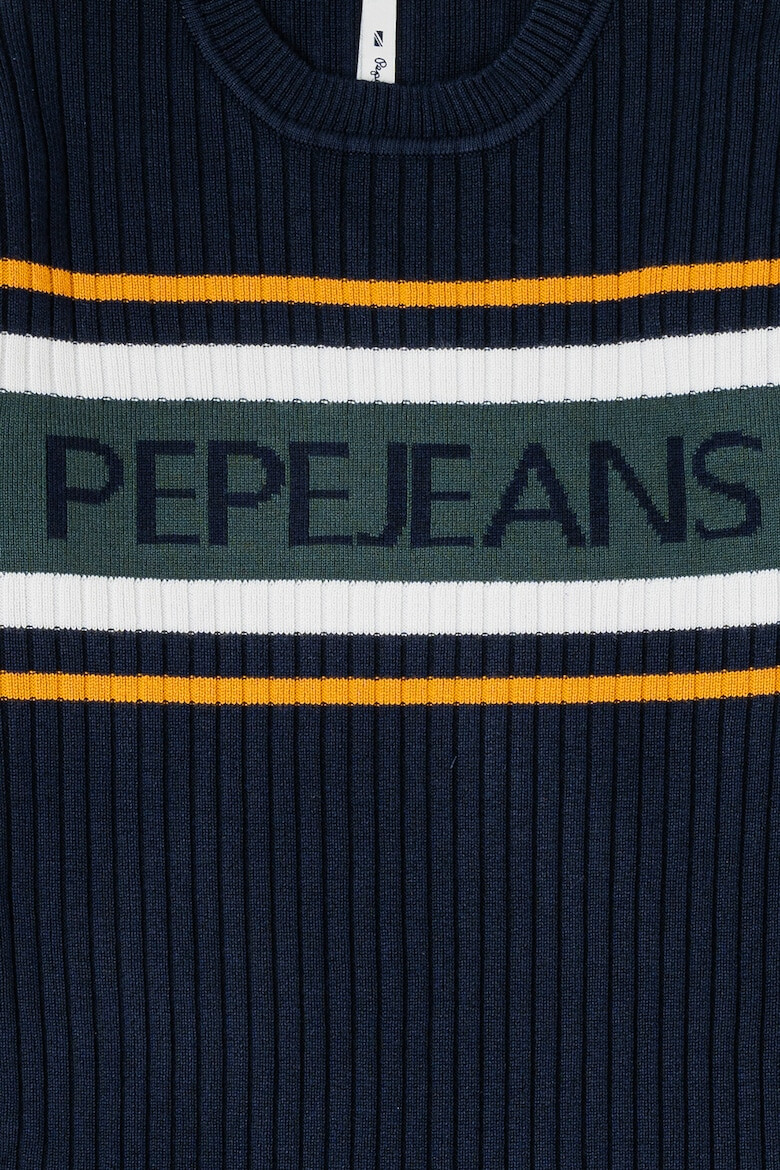 Pepe Jeans London Плетена рокля с лого - Pepit.bg