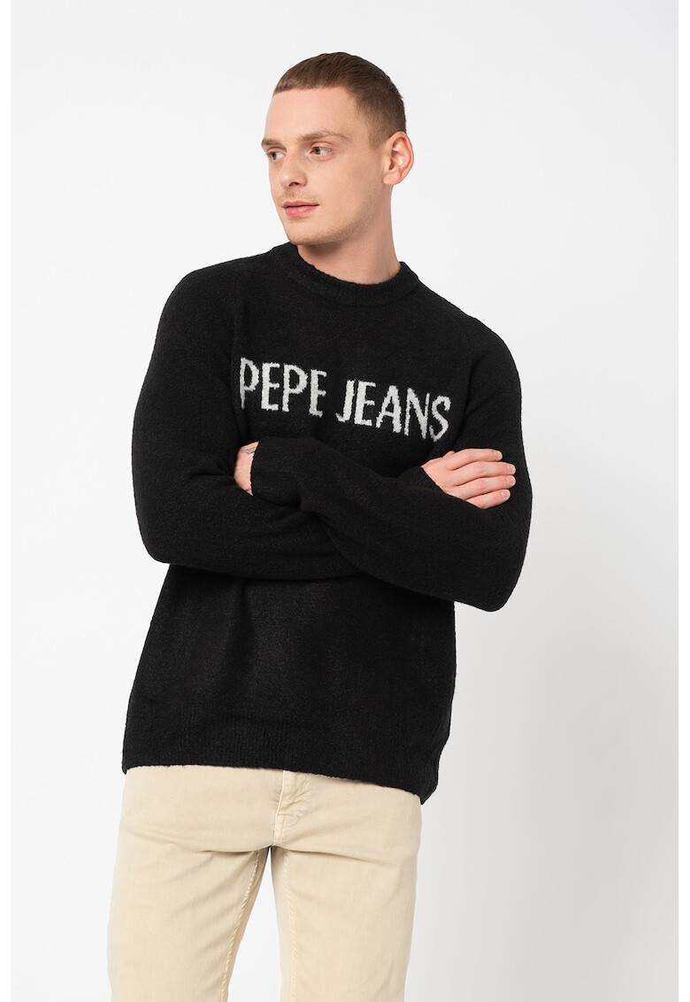 Pepe Jeans London Пуловер Mathias с лого - Pepit.bg