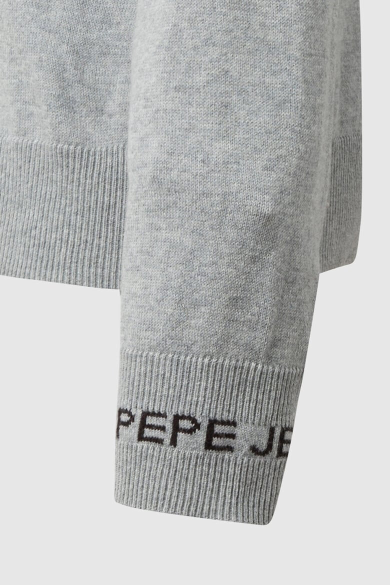 Pepe Jeans London Пуловер с памук и шпиц - Pepit.bg