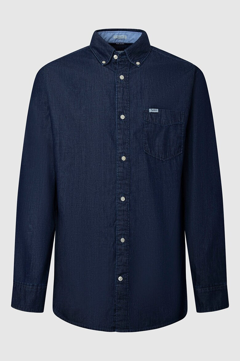 Pepe Jeans London Риза Oxford с джоб отпред - Pepit.bg