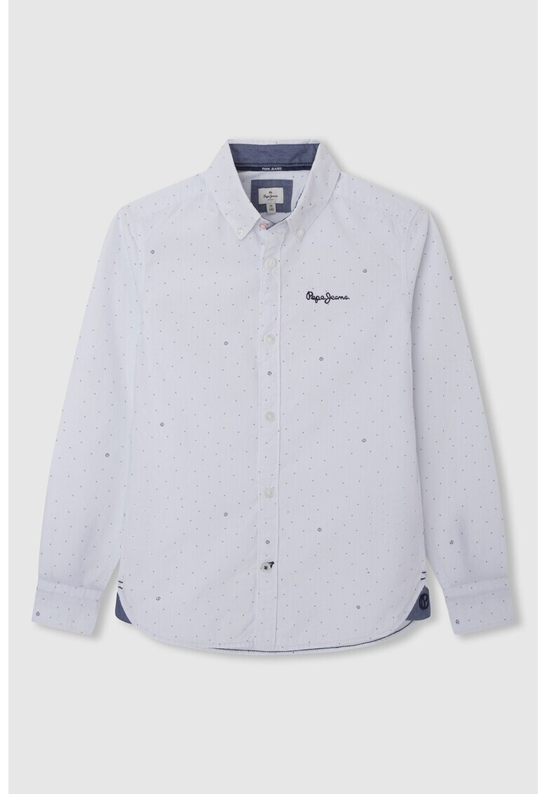 Pepe Jeans London Риза Oxford с лого - Pepit.bg