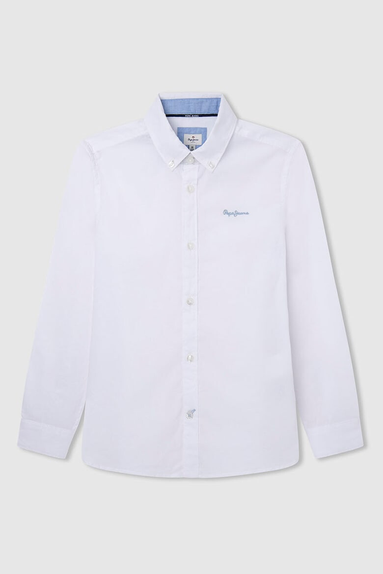 Pepe Jeans London Риза Oxford с лого - Pepit.bg