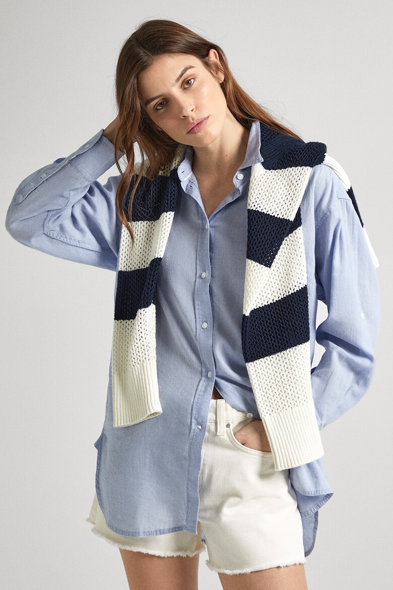 Pepe Jeans London Риза с лен - Pepit.bg