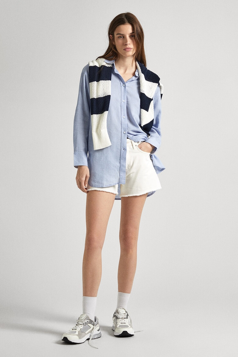 Pepe Jeans London Риза с лен - Pepit.bg