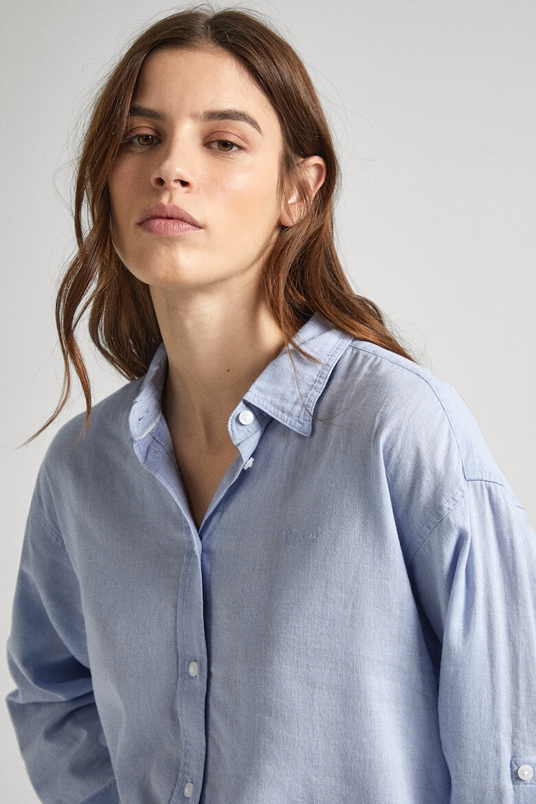 Pepe Jeans London Риза с лен - Pepit.bg