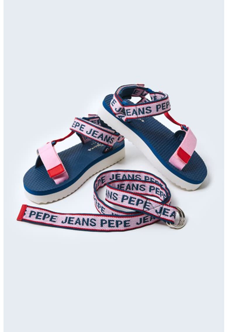 Pepe Jeans London Сандали с велкро и лого - Pepit.bg