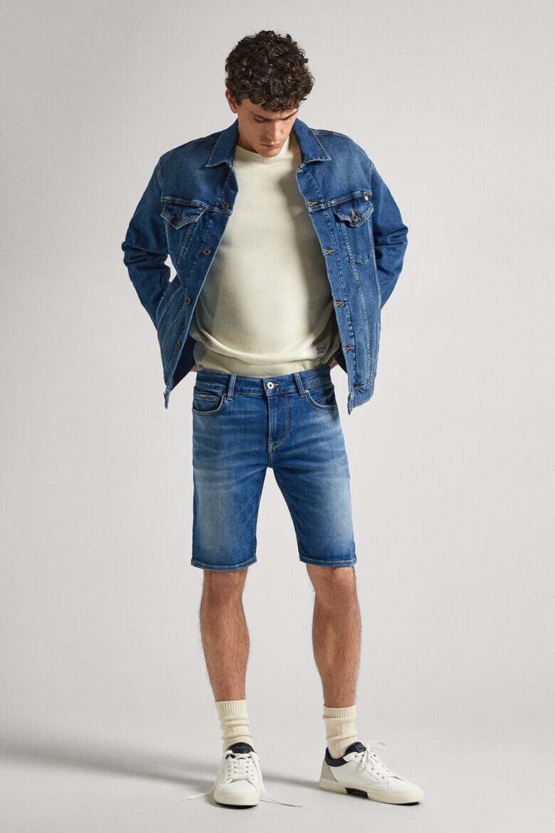 Pepe Jeans London Слим дънкови бермуди - Pepit.bg
