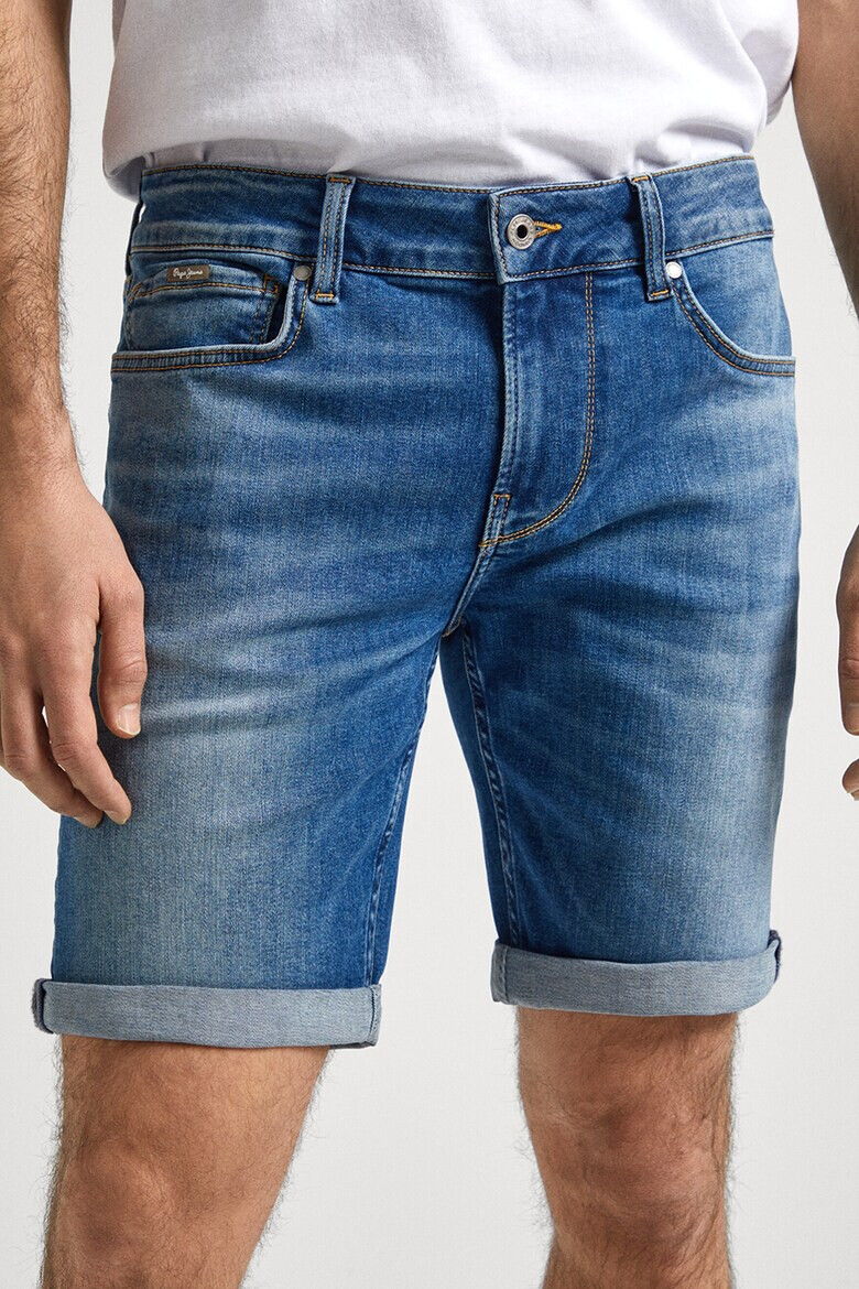 Pepe Jeans London Слим дънкови бермуди - Pepit.bg