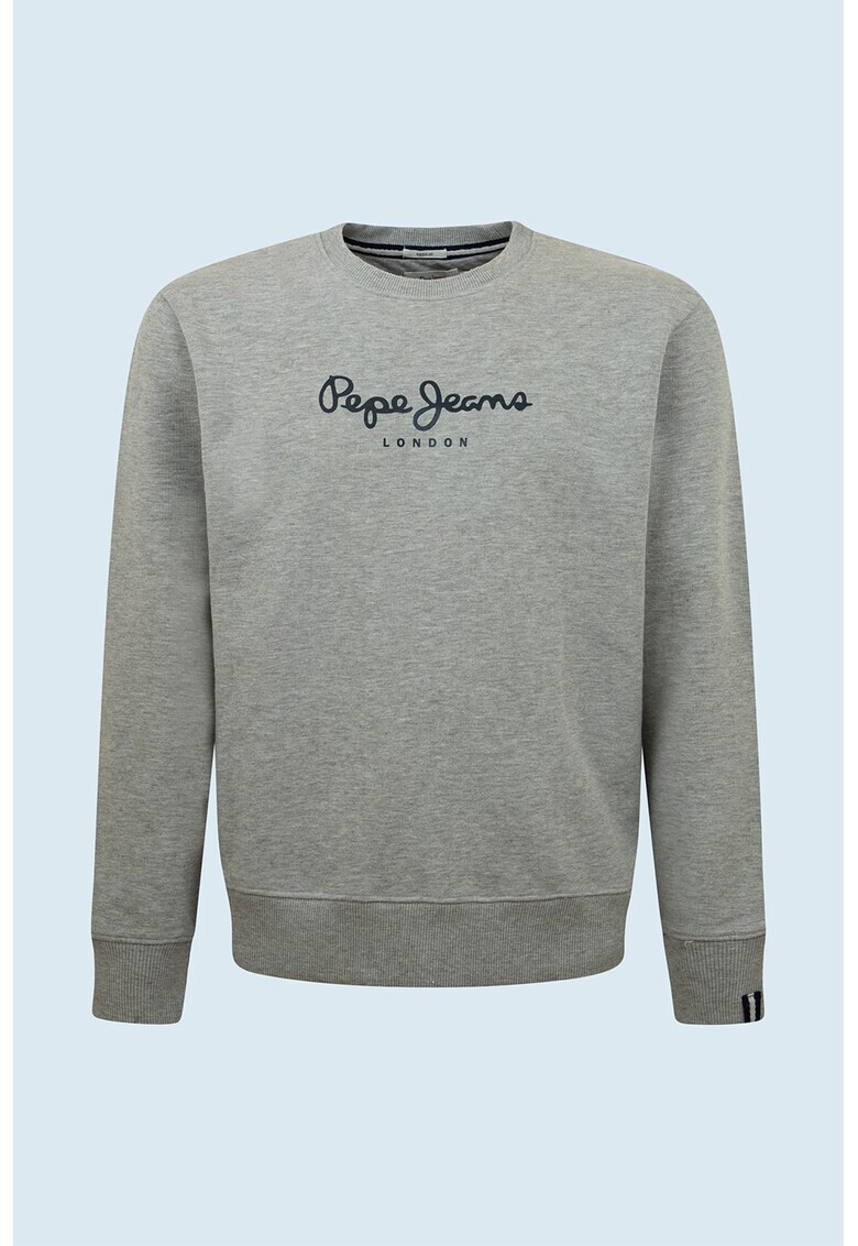 Pepe Jeans London Суитшърт с овално деколте и лого - Pepit.bg