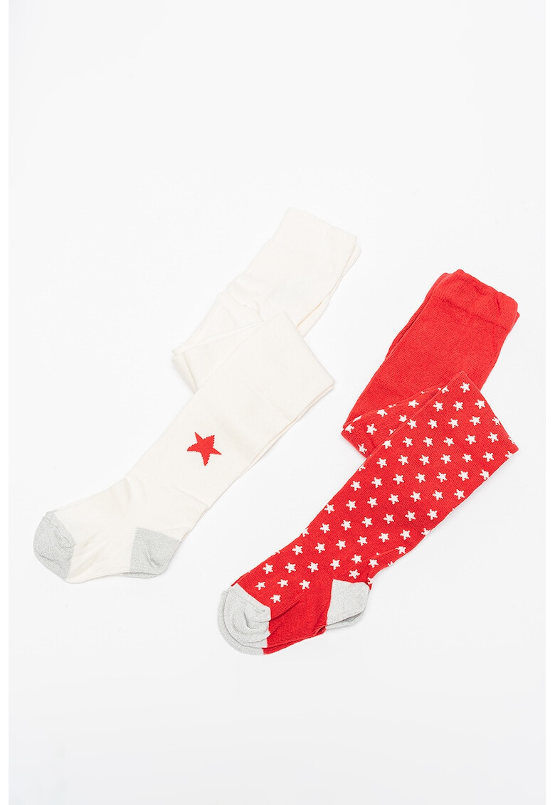 PETIT BATEAU Десениран чорапогащник - 2 чифта - Pepit.bg