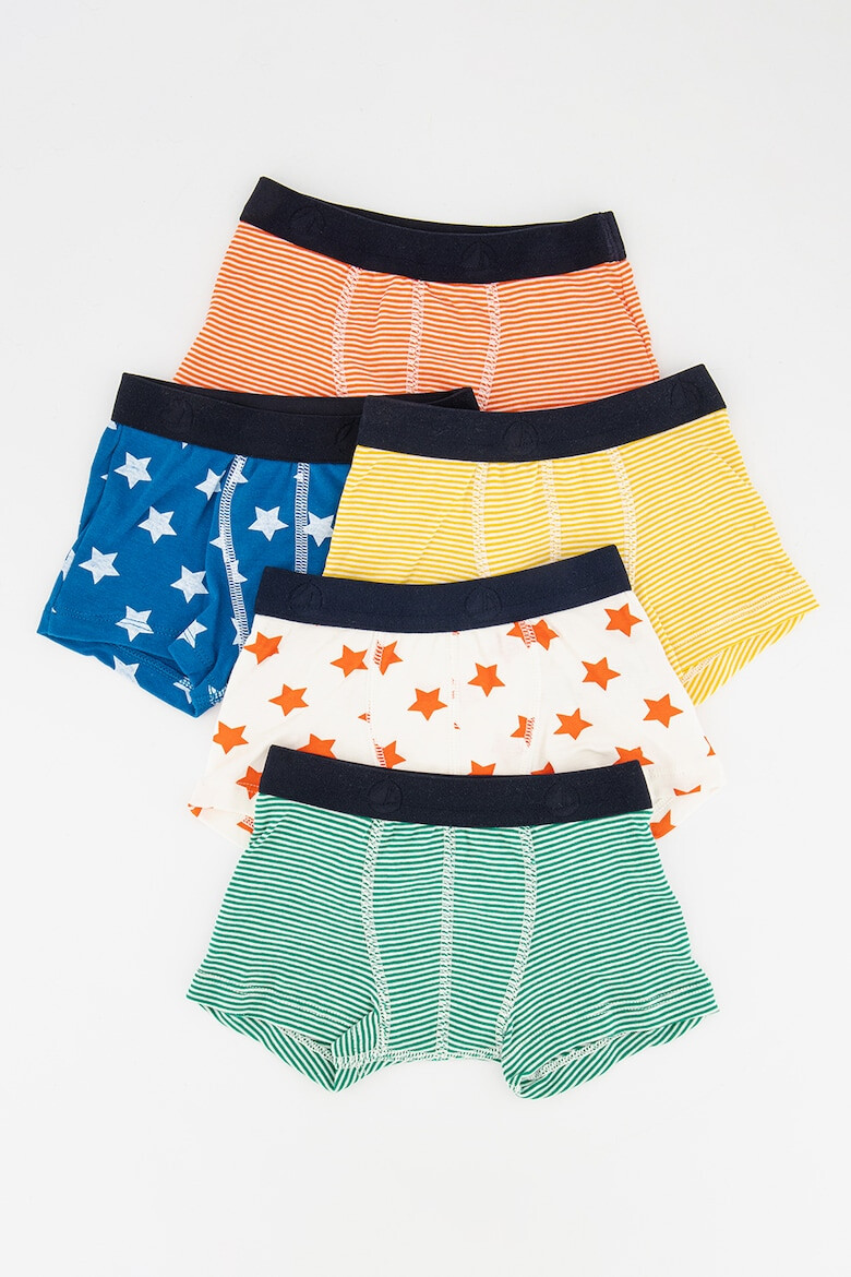 PETIT BATEAU Памучни боксерки - 5 чифта - Pepit.bg