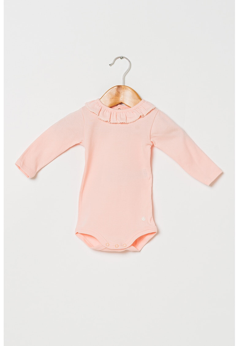PETIT BATEAU Памучно боди с набиране - Pepit.bg