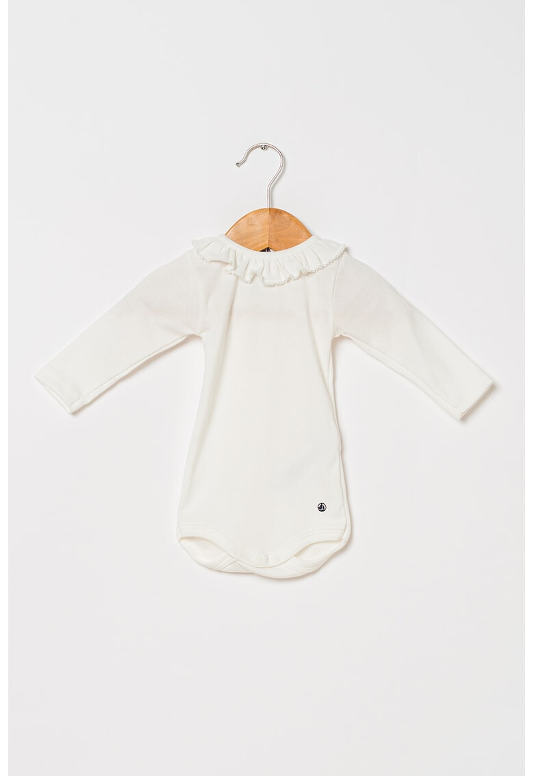 PETIT BATEAU Памучно боди с набиране - Pepit.bg