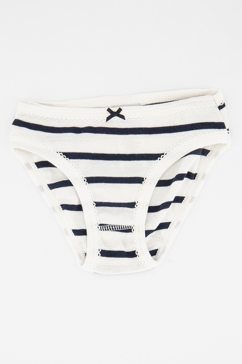 PETIT BATEAU Раирани памучни бикини 3 чифта - Pepit.bg