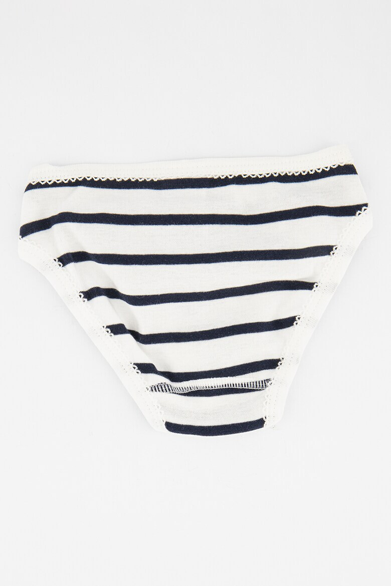 PETIT BATEAU Раирани памучни бикини 3 чифта - Pepit.bg