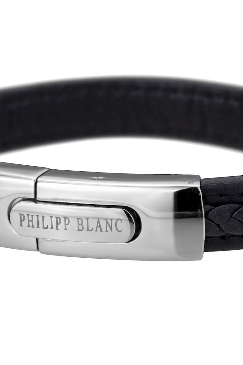 Philipp Blanc Кожена гривна с лого - Pepit.bg