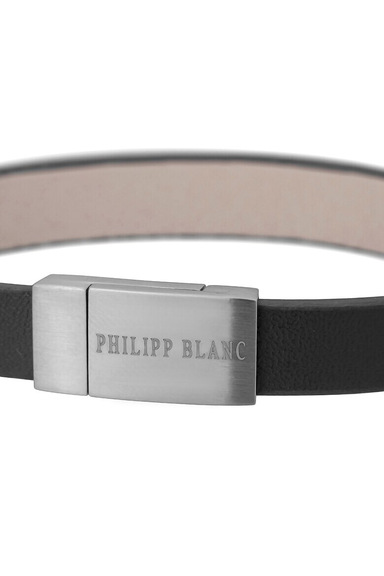 Philipp Blanc Кожена гривна с лого - Pepit.bg