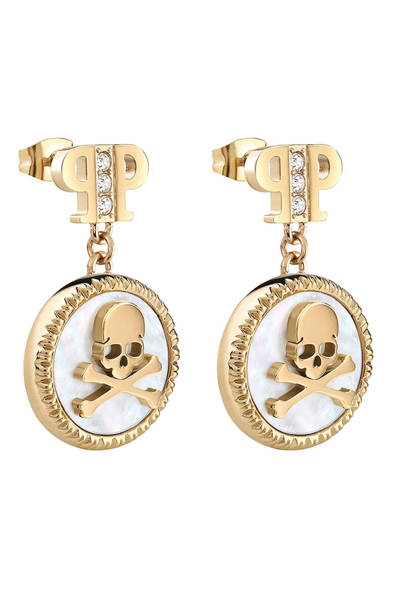 Philipp Plein Висящи обеци с кристали - Pepit.bg