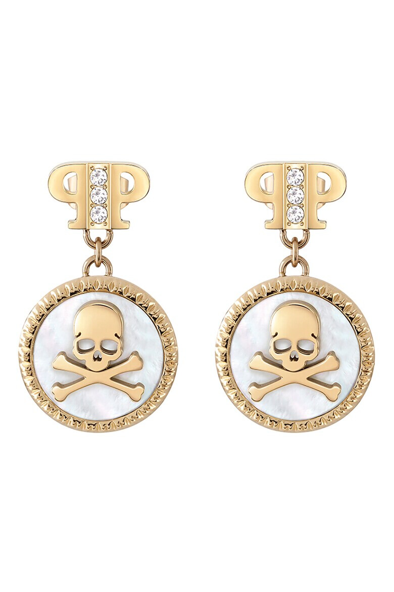 Philipp Plein Висящи обеци с кристали - Pepit.bg