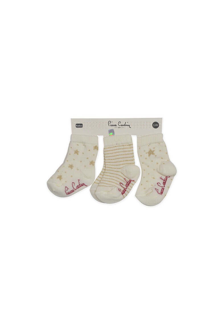 Pierre Cardin Baby Чорапи с лурекс - 3 чифта - Pepit.bg