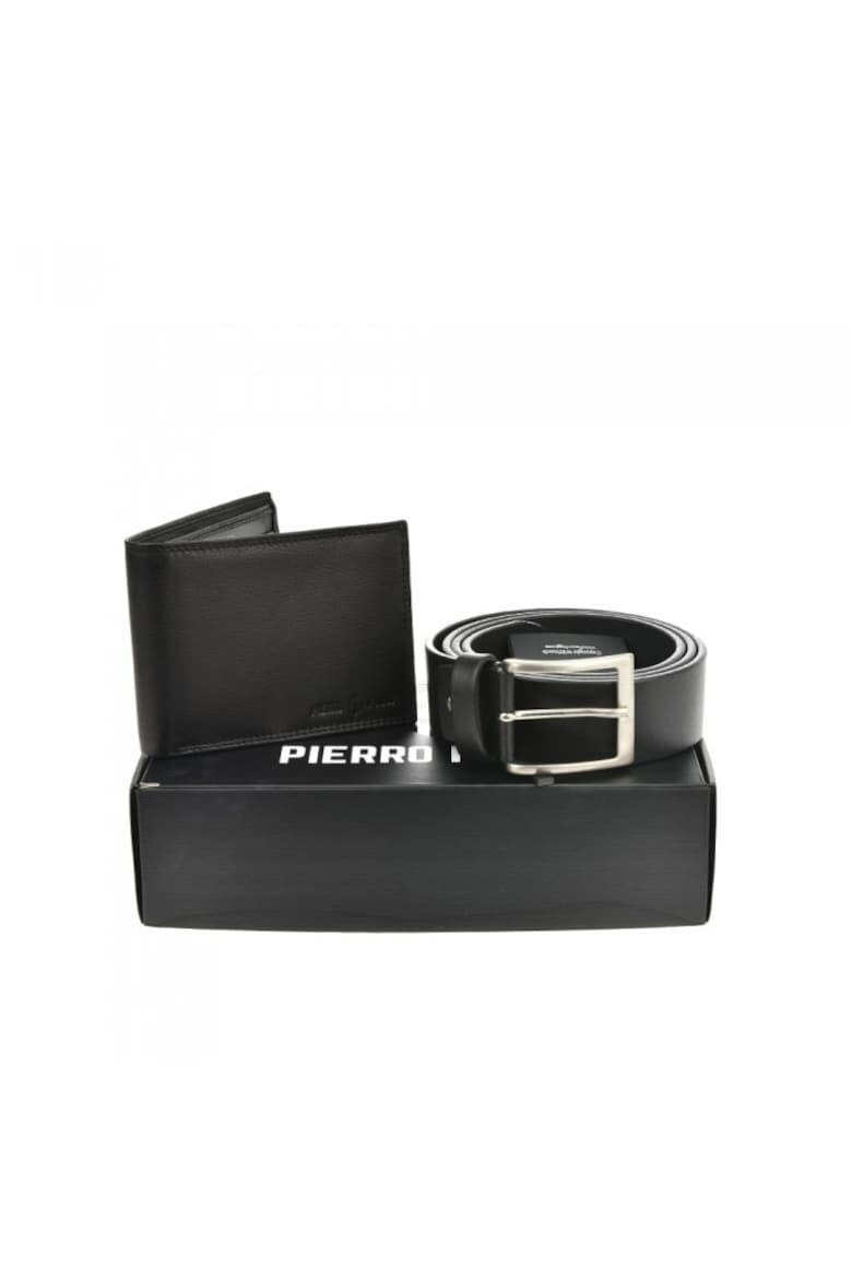 Pierro Poggi Leather Bifold Wallet & Belt Set - Pepit.bg