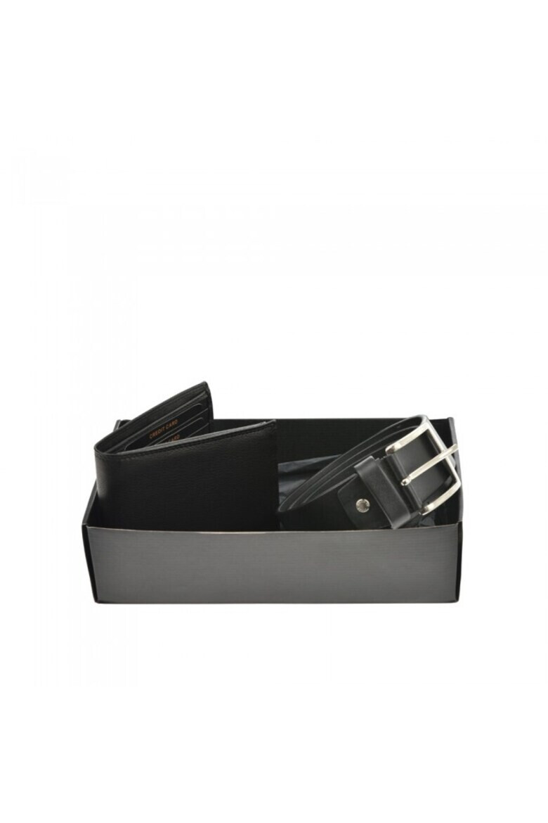 Pierro Poggi Leather Bifold Wallet & Belt Set - Pepit.bg