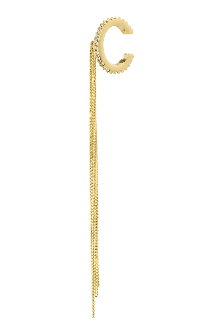 Pilgrim Обеци тип Cuff с кристали - Pepit.bg