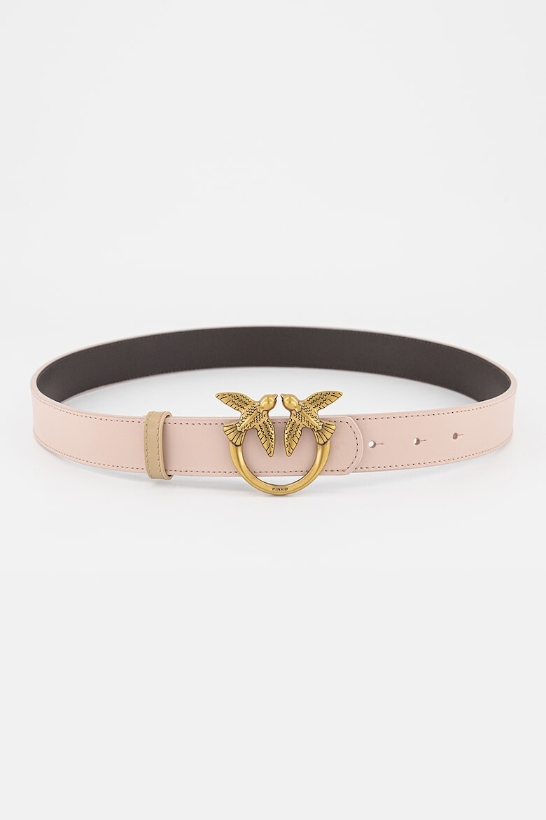 Pinko Двулицев кожен колан Love Berry - Pepit.bg