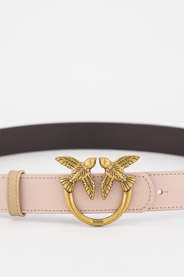 Pinko Двулицев кожен колан Love Berry - Pepit.bg