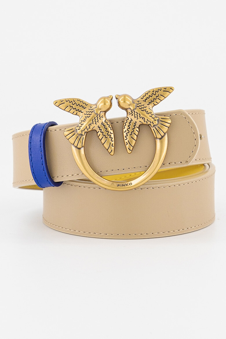 Pinko Двулицев кожен колан Love Berry - Pepit.bg