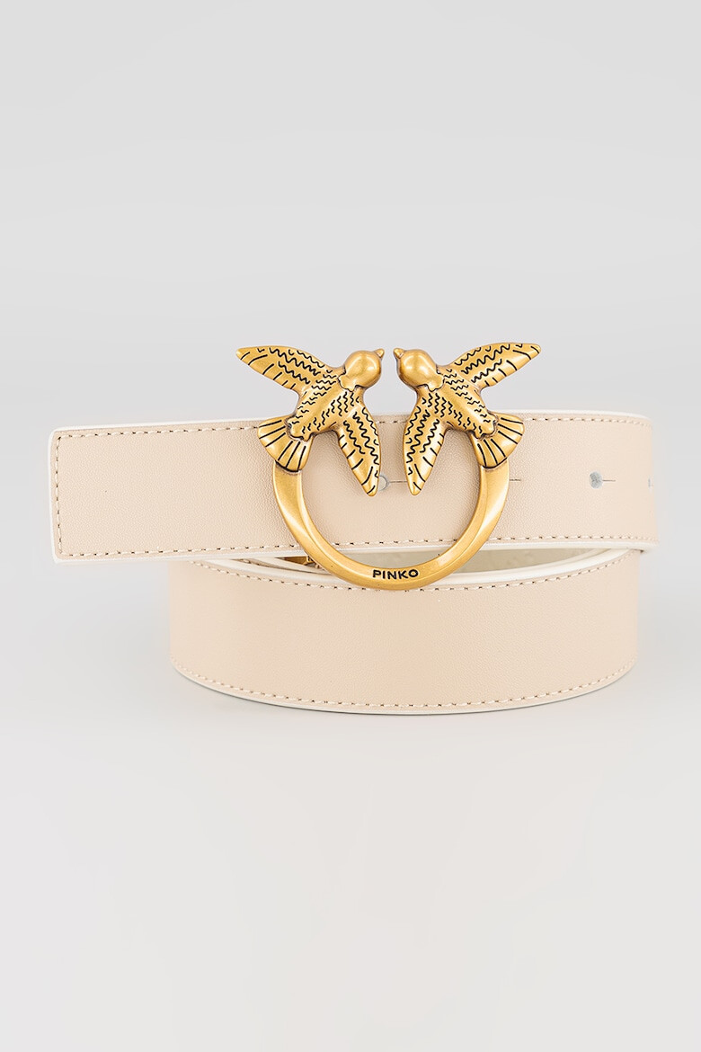 Pinko Двулицев кожен колан Love Berry - Pepit.bg