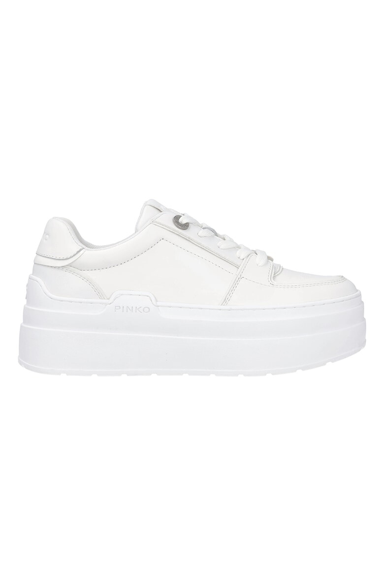 Pinko Greta Leather&Eco Leather Flatform Sneakers - Pepit.bg