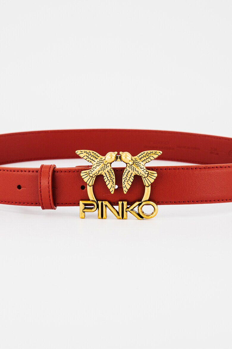 Pinko Кожен колан Love Aster с лого - Pepit.bg