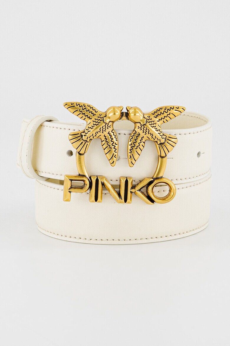 Pinko Кожен колан Love Aster с лого - Pepit.bg