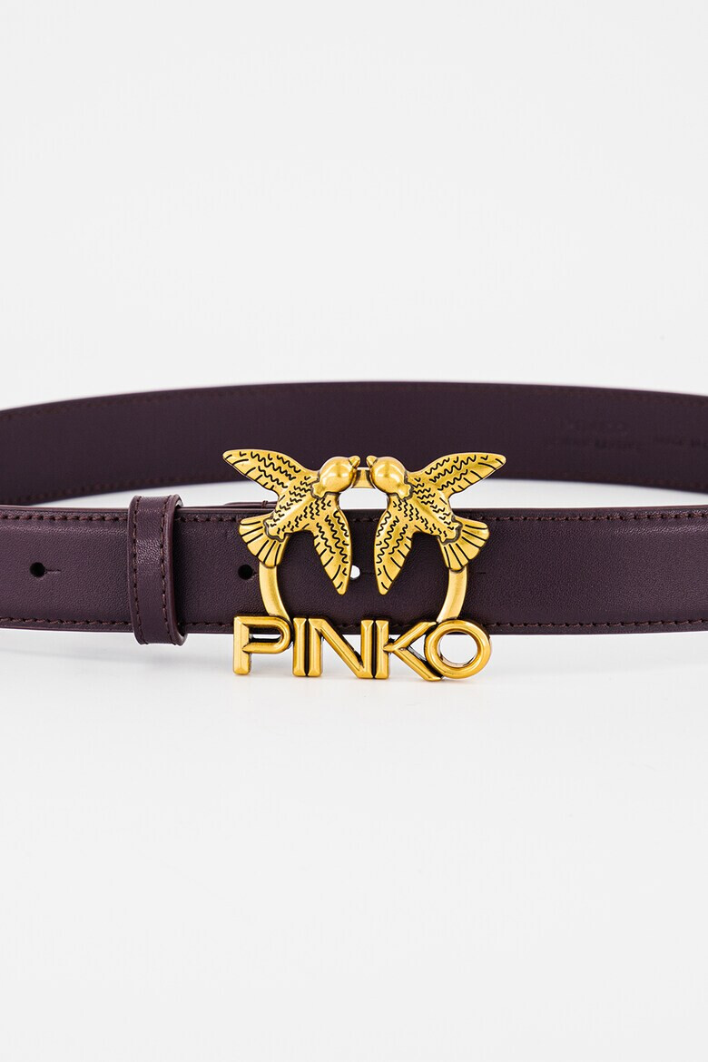 Pinko Кожен колан Love Aster с лого - Pepit.bg