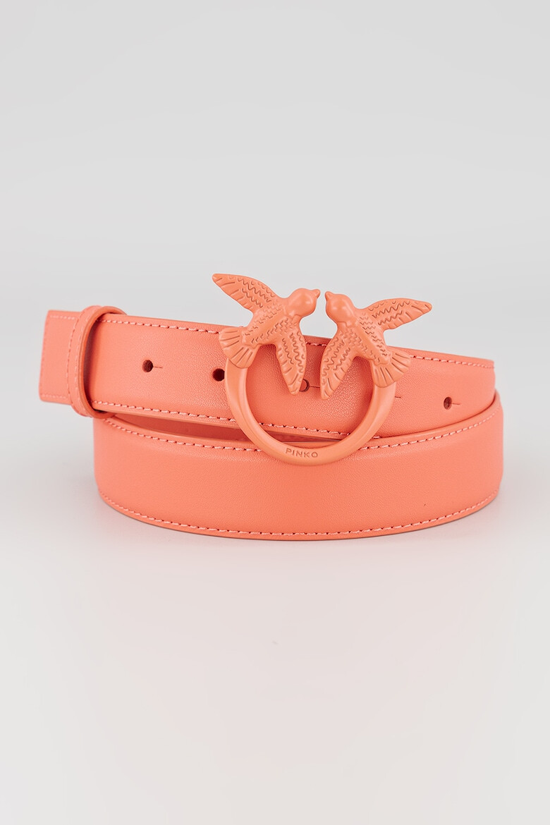 Pinko Кожен колан Love Berry - Корал - Pepit.bg