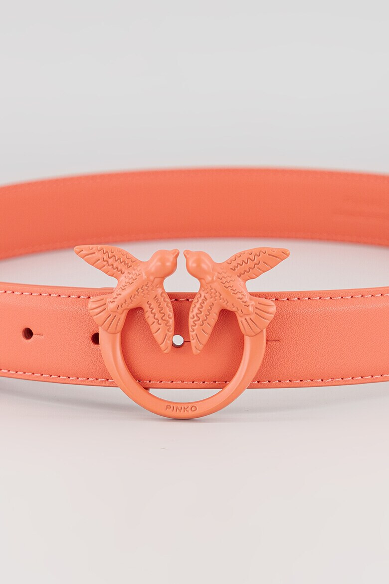 Pinko Кожен колан Love Berry - Корал - Pepit.bg