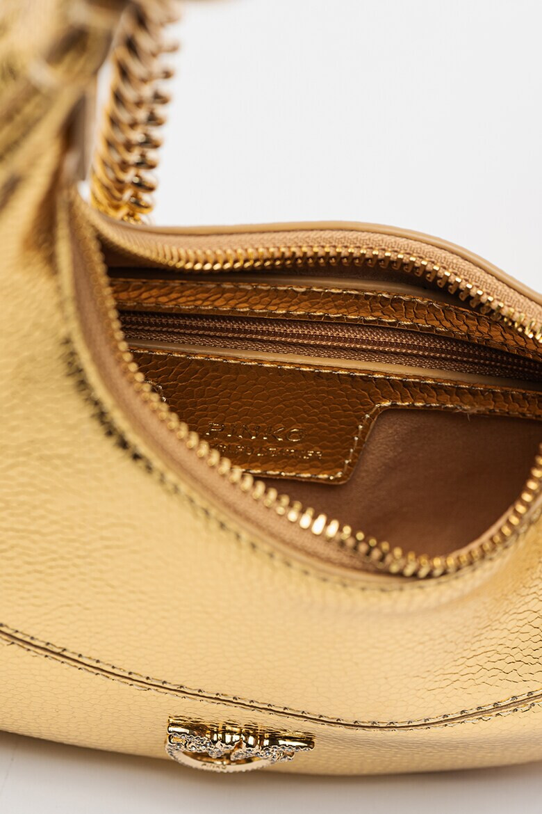 Pinko Кожена чанта Brioche - Златист - Pepit.bg