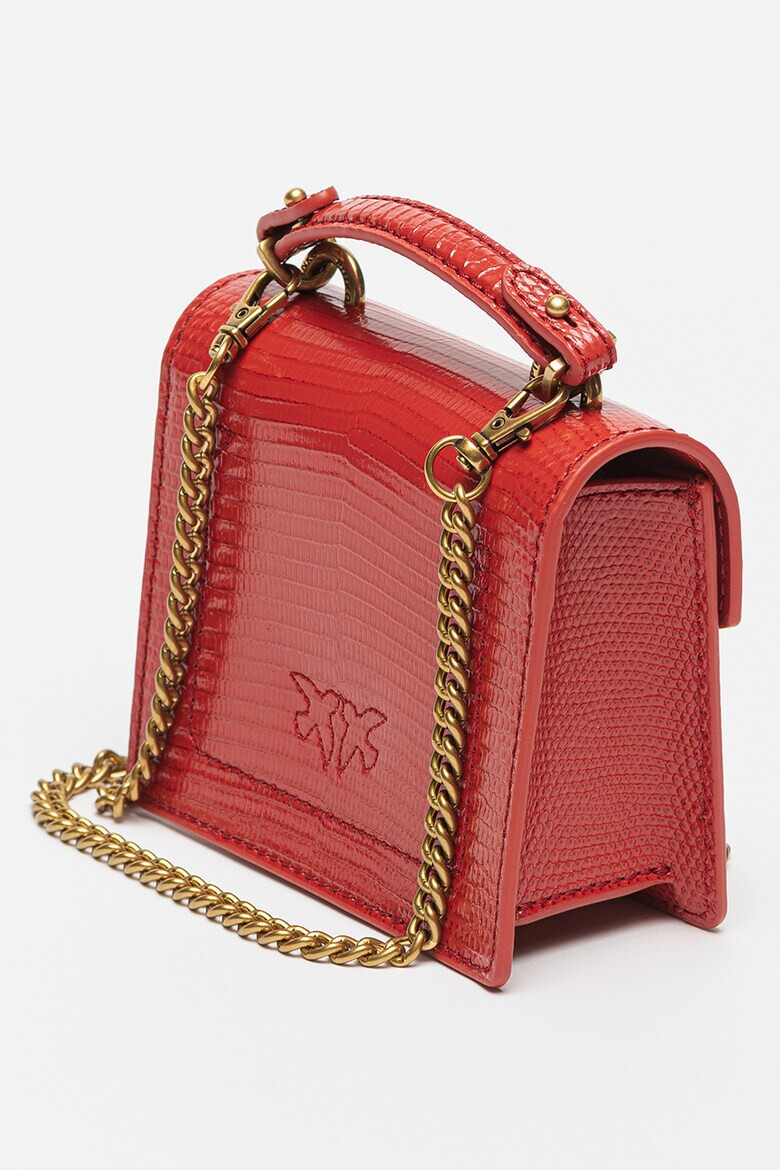 Pinko Кожена чанта Love Micro с лого - Pepit.bg