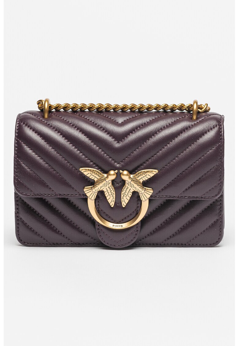 Pinko Кожена чанта Love Mini Icon - Pepit.bg