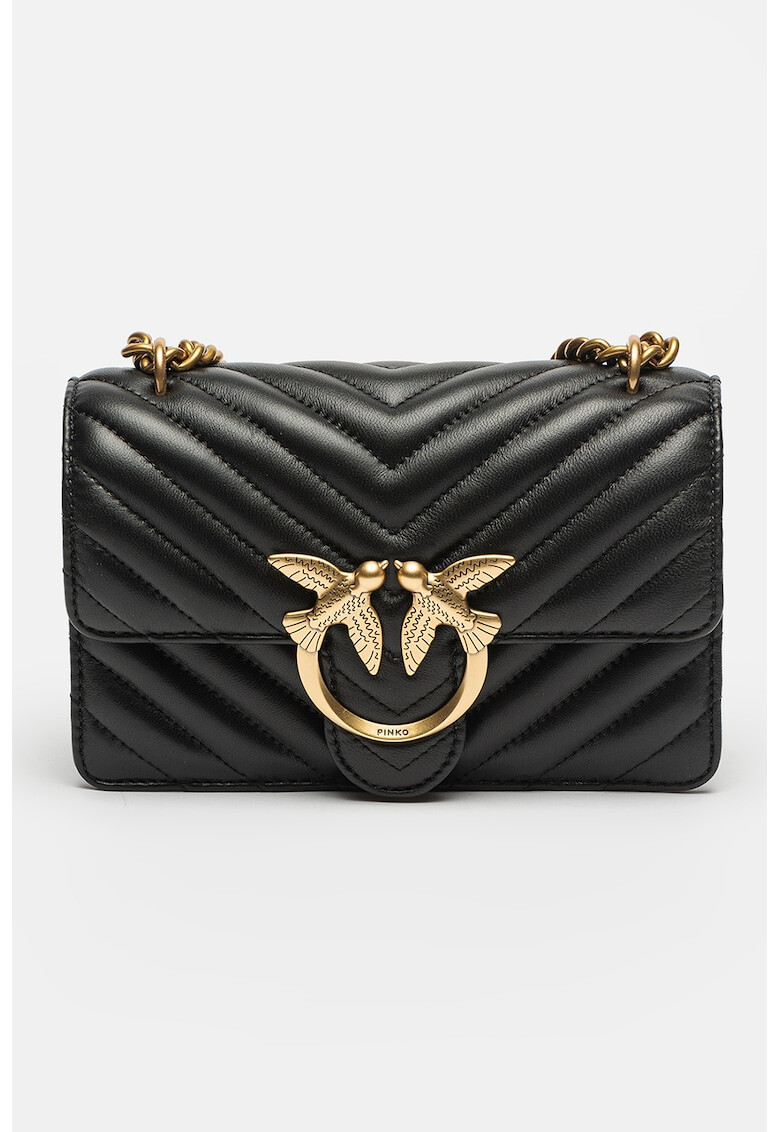 Pinko Кожена чанта Love Mini Icon - Pepit.bg