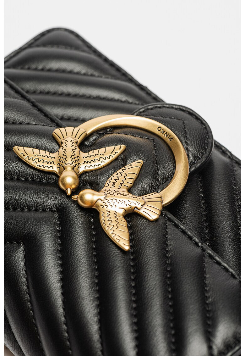 Pinko Кожена чанта Love Mini Icon - Pepit.bg