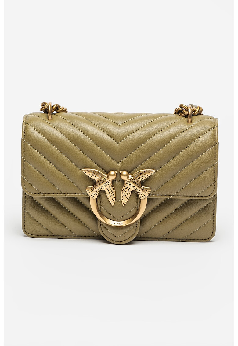 Pinko Кожена чанта Love Mini Icon - Pepit.bg