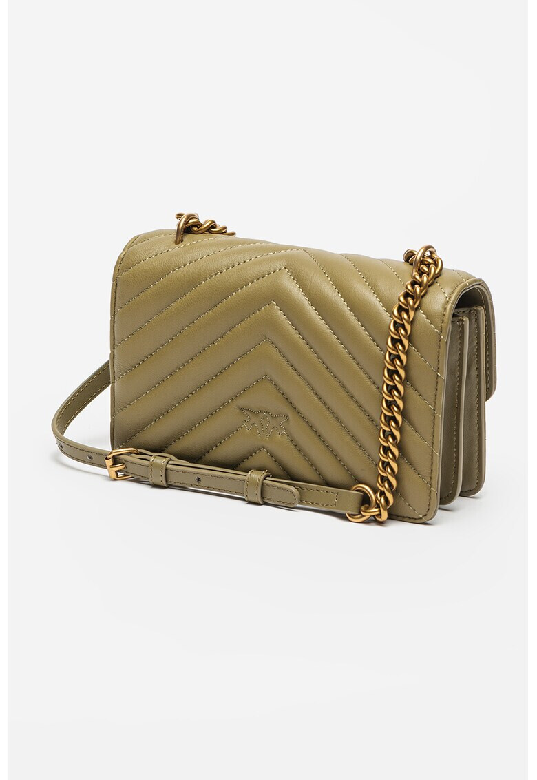 Pinko Кожена чанта Love Mini Icon - Pepit.bg