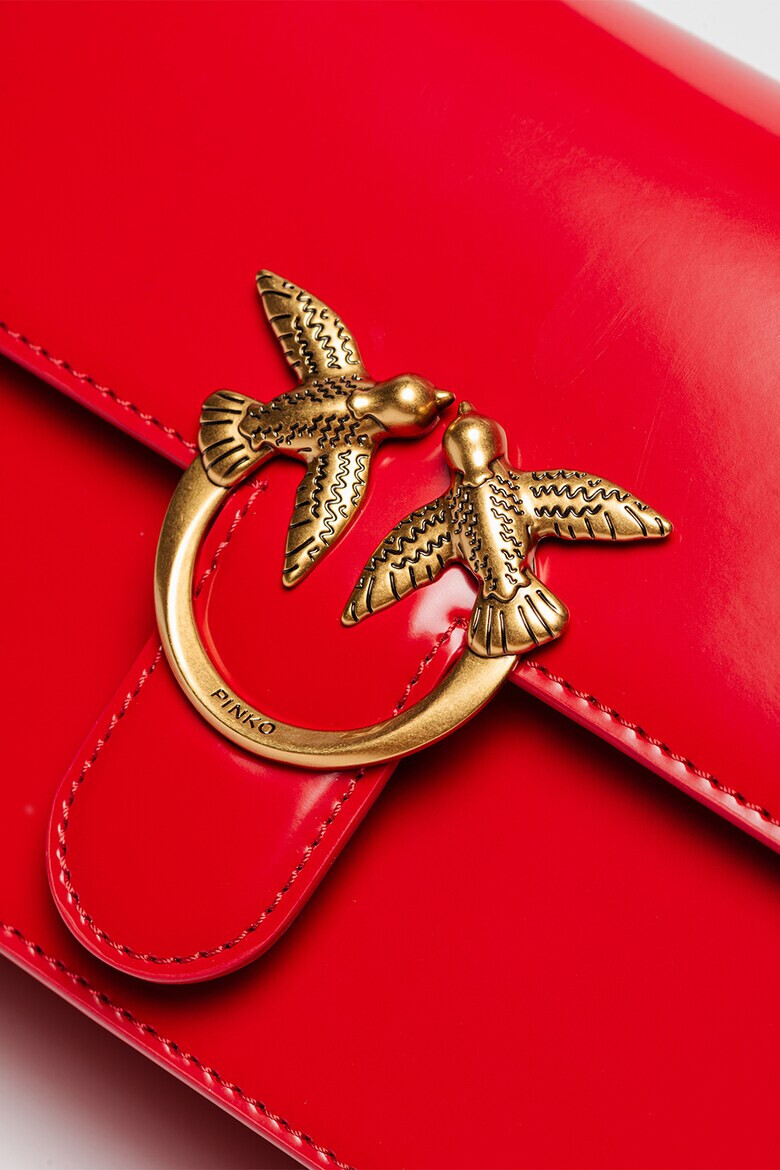 Pinko Кожена чанта Love One с капаче - Pepit.bg