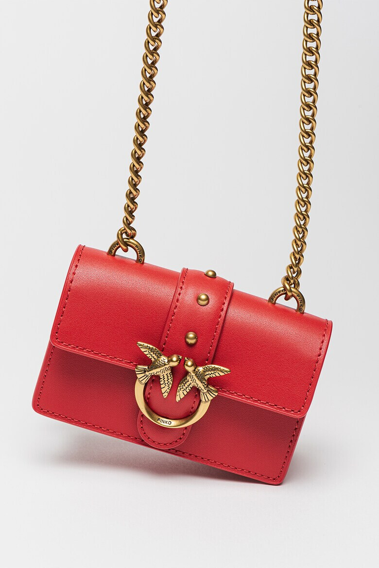 Pinko Кожена чанта Love One Micro с капаче - Pepit.bg