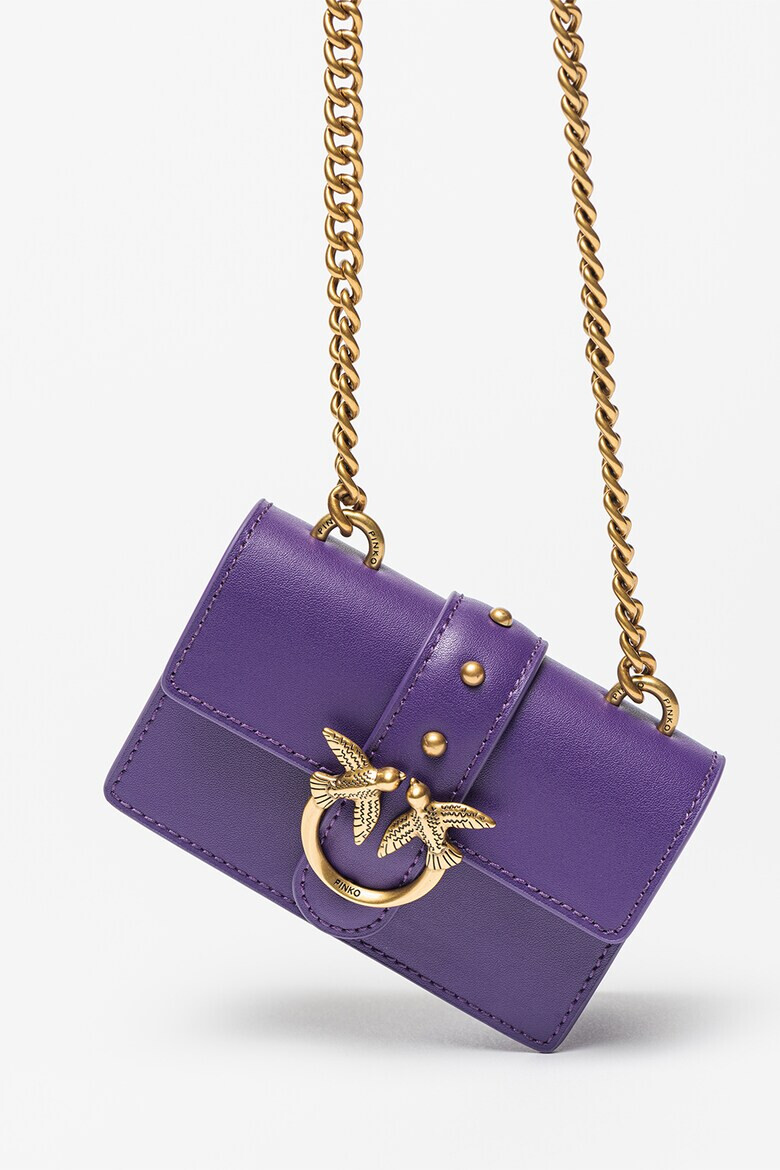 Pinko Кожена чанта Love One Micro с капаче - Pepit.bg