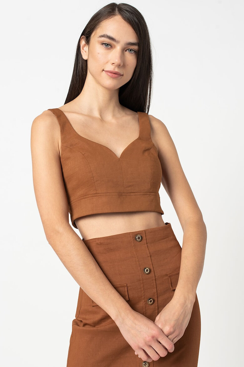 Pinko Къс топ с шпиц деколте Regale - Pepit.bg