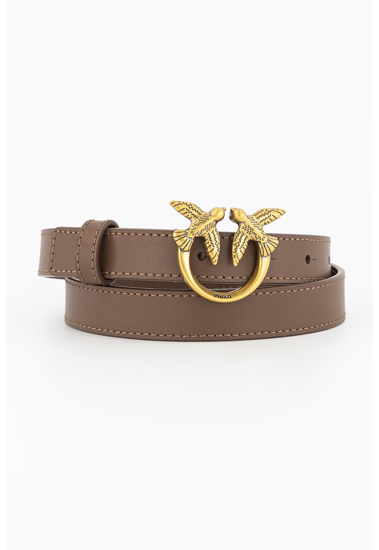 Pinko Тънък кожен колан Love Berry - Pepit.bg