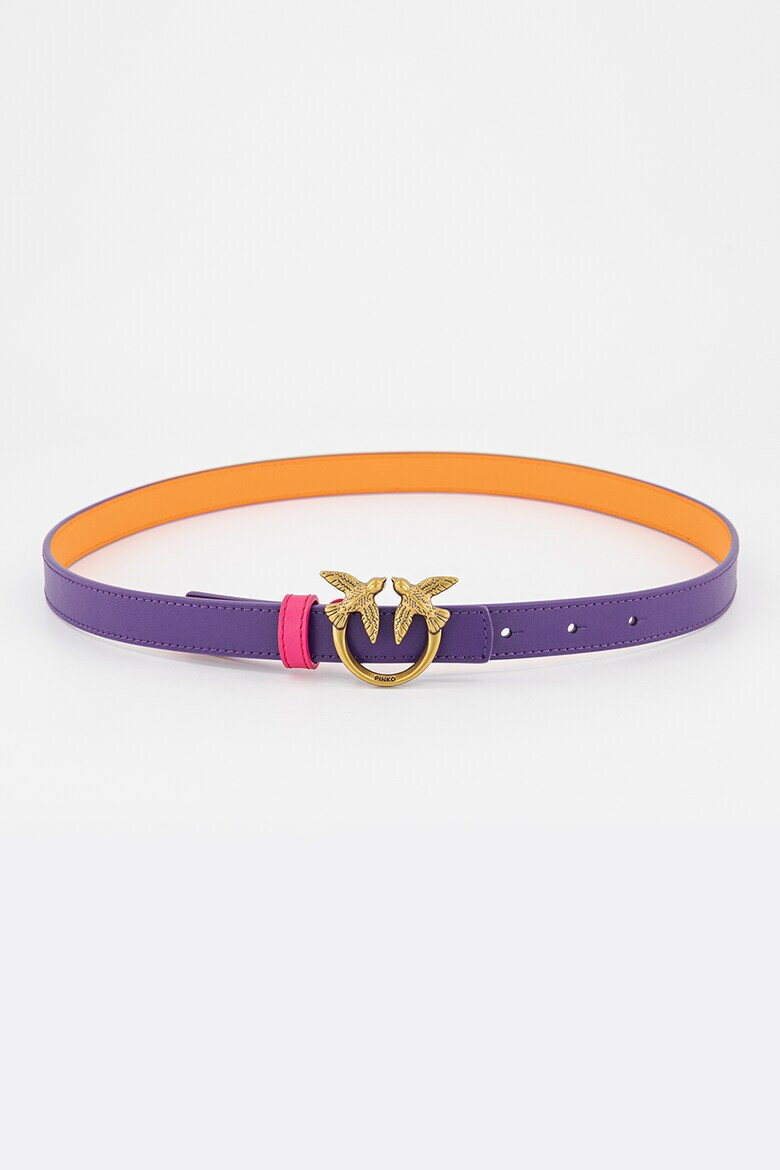 Pinko Тънък кожен колан Love Berry - Pepit.bg